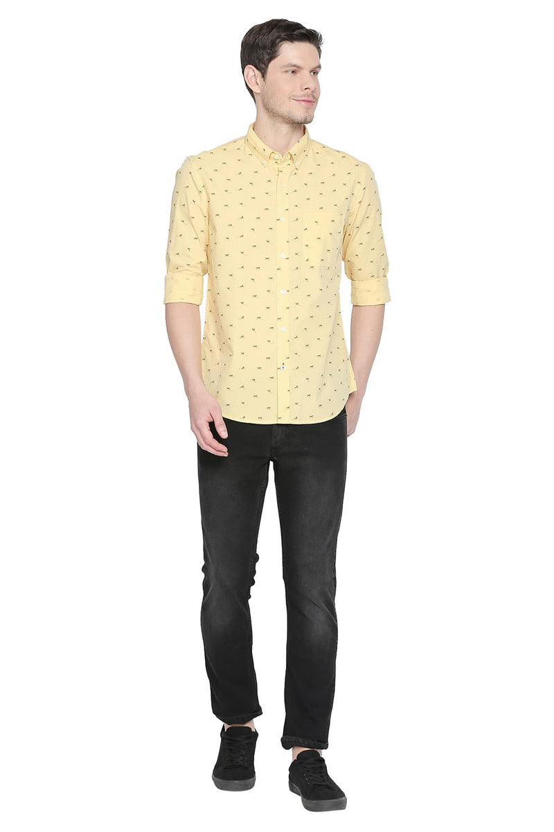 BASICS SLIM FIT FILA FIL PRINTED SHIRT