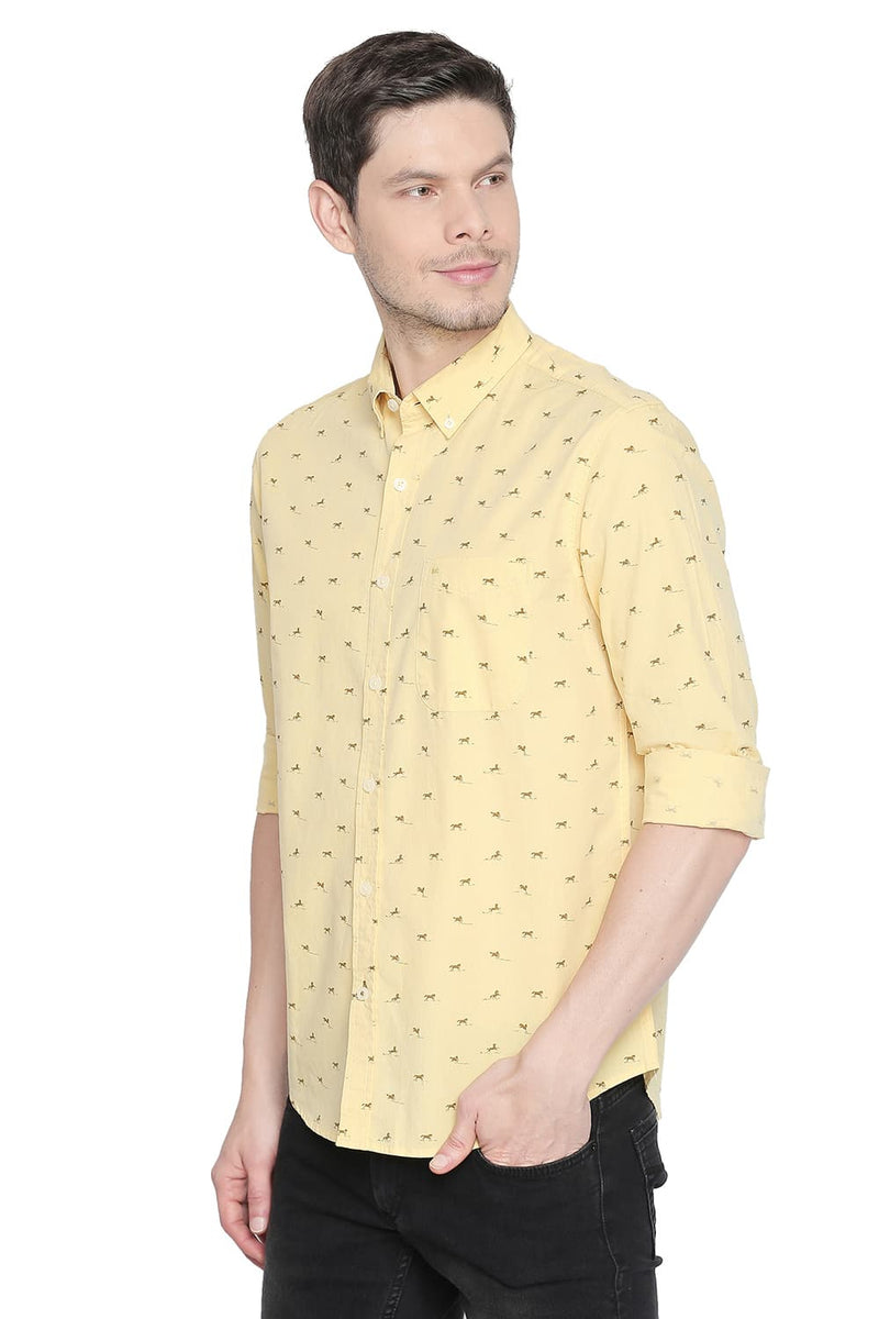 BASICS SLIM FIT FILA FIL PRINTED SHIRT