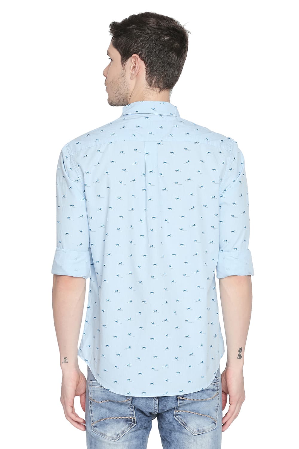 BASICS SLIM FIT FILA FIL PRINTED SHIRT