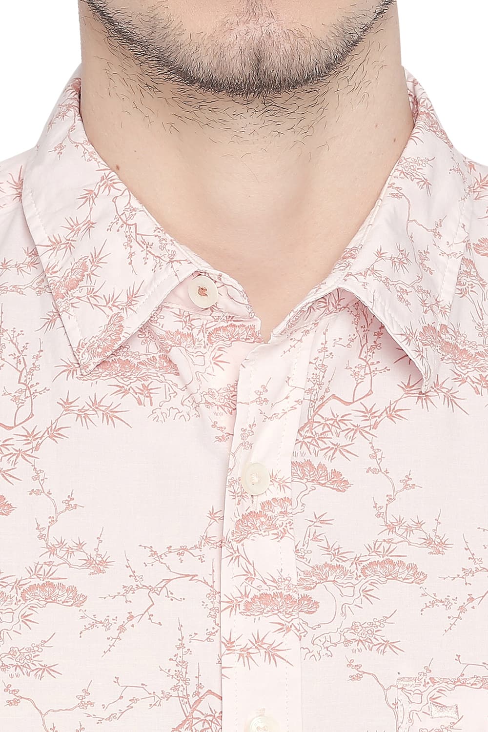 BASICS SLIM FIT PRINTED SHIRT