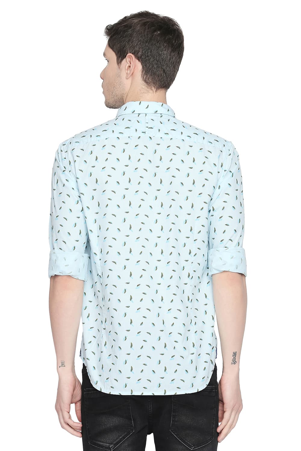 BASICS SLIM FIT PRINTED SHIRT