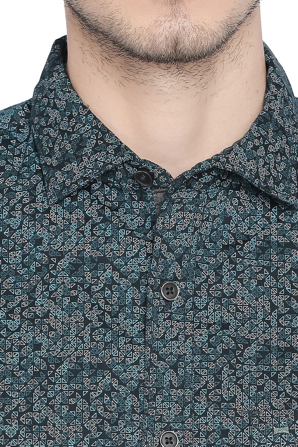 BASICS SLIM FIT PRINTED SHIRT