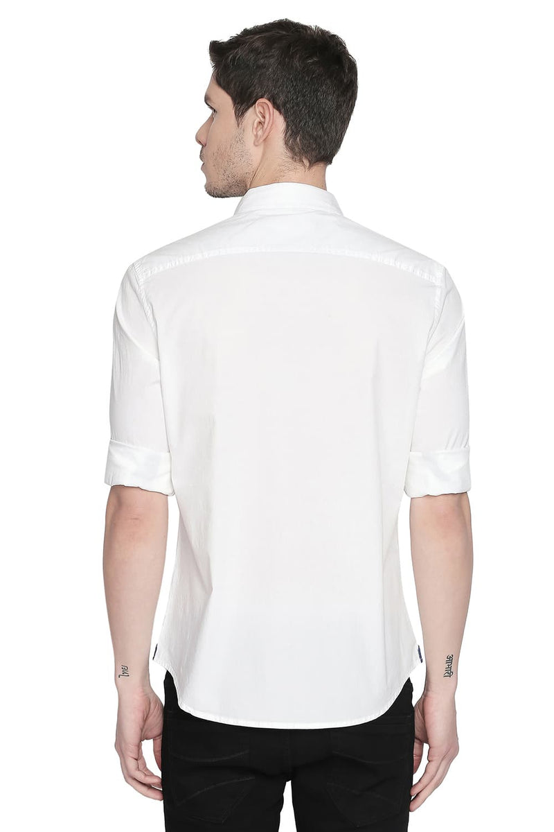 BASICS SLIM FIT STRETCH SHIRT