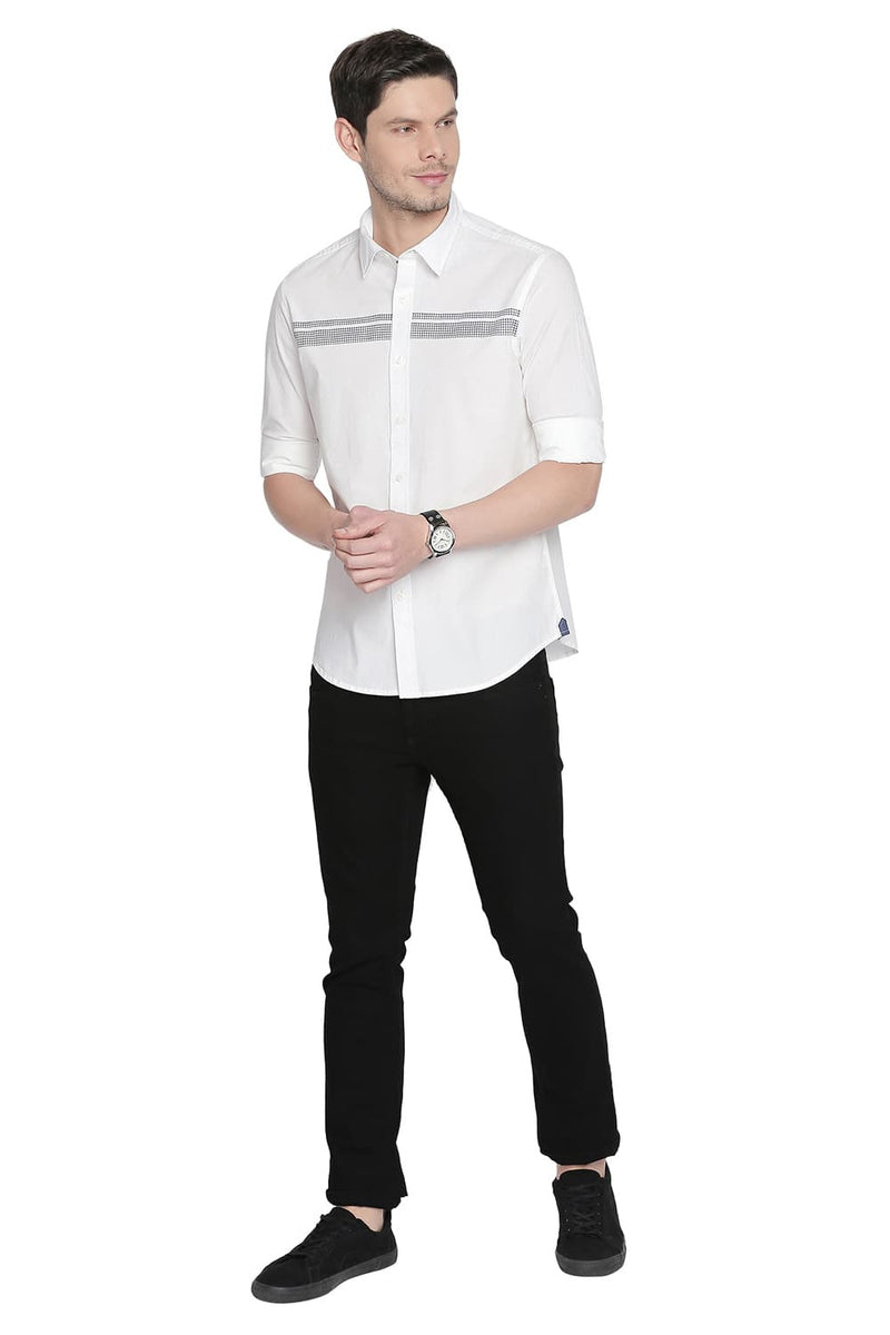 BASICS SLIM FIT STRETCH SHIRT