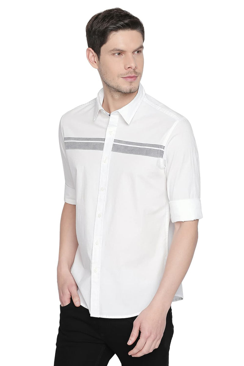 BASICS SLIM FIT STRETCH SHIRT