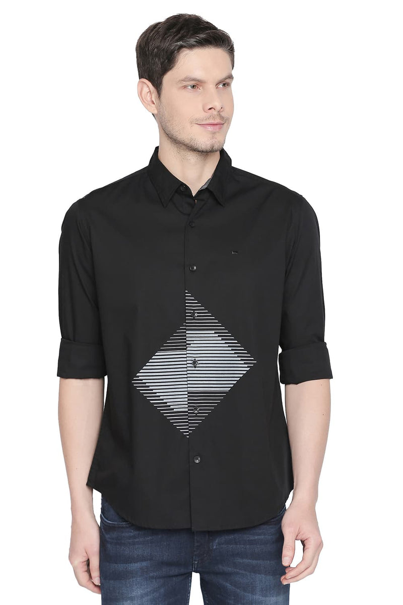 BASICS SLIM FIT STRETCH SHIRT