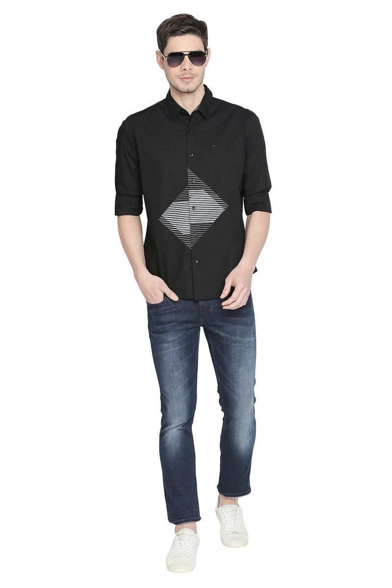 BASICS SLIM FIT STRETCH SHIRT