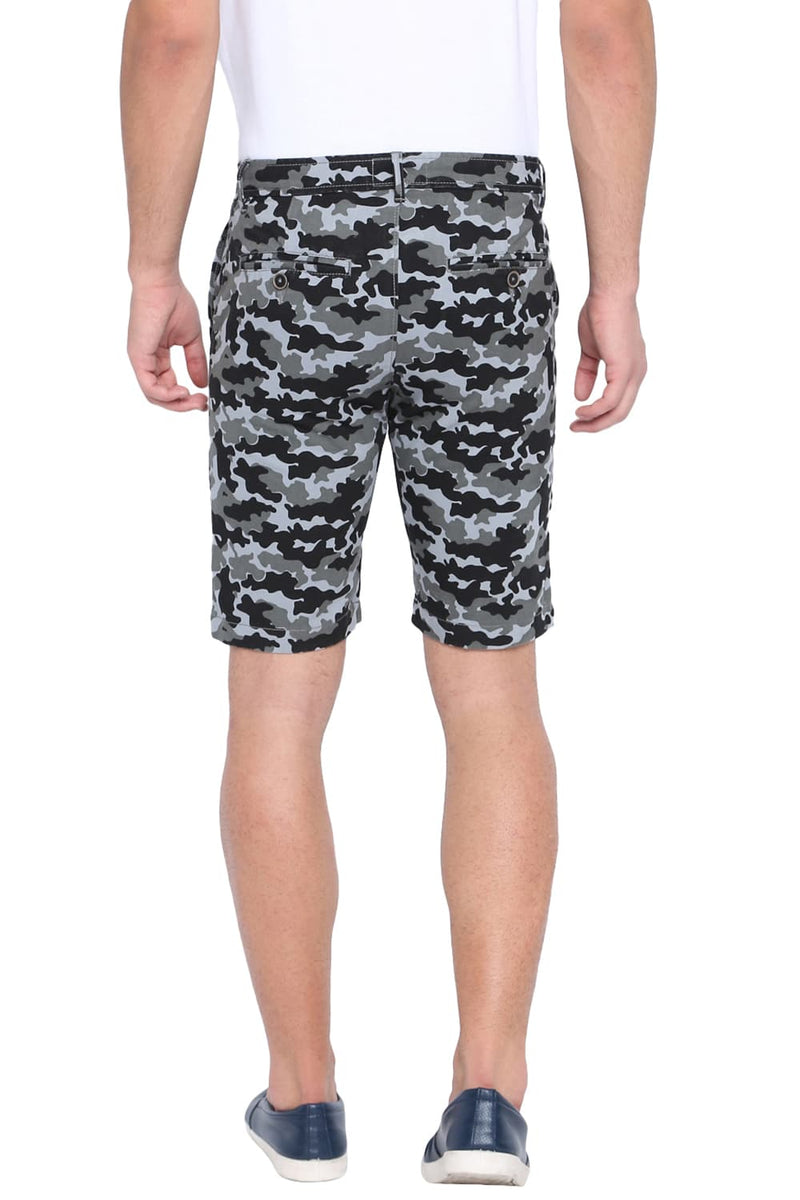 BASICS COMFORT FIT CAMO PRINTED COTTON SHORTS