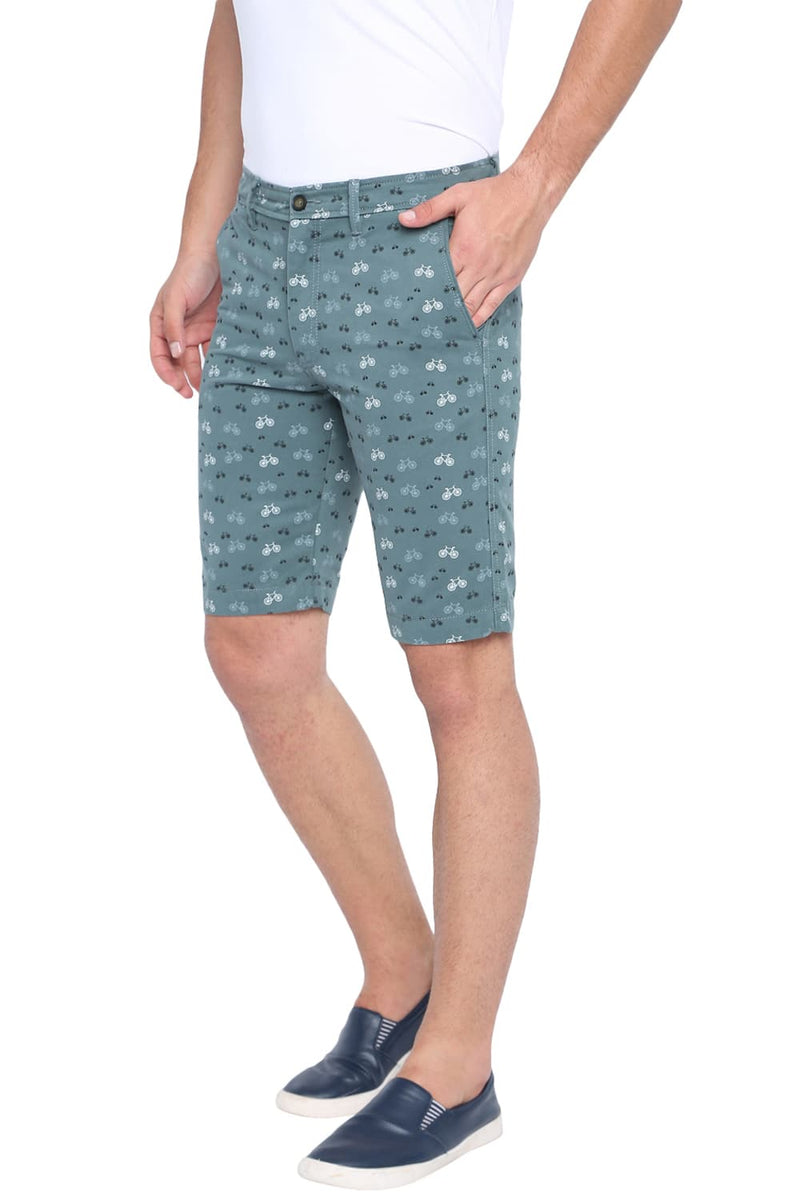 BASICS COMFORT FIT PRINTED COTTON SHORTS