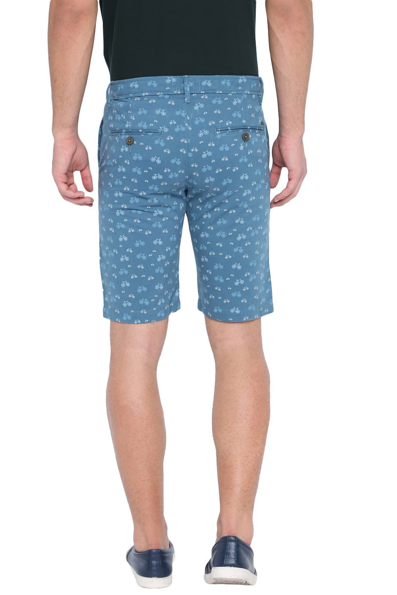 BASICS COMFORT FIT PRINTED COTTON SHORTS