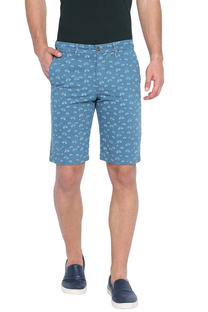 BASICS COMFORT FIT PRINTED COTTON SHORTS