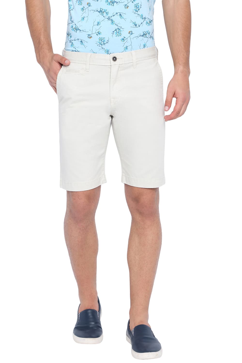 BASICS COMFORT FIT OVER DYED COTTON SHORTS
