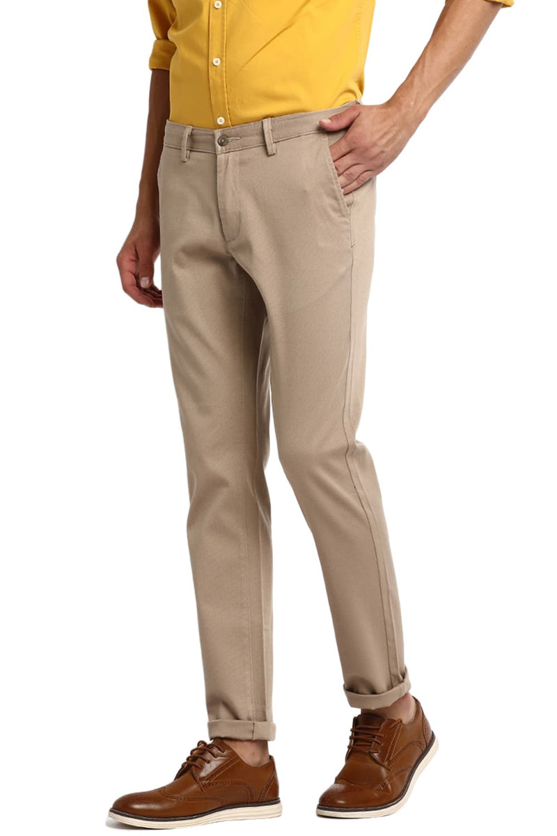 BASICS TAPERED FIT STRETCH TROUSER