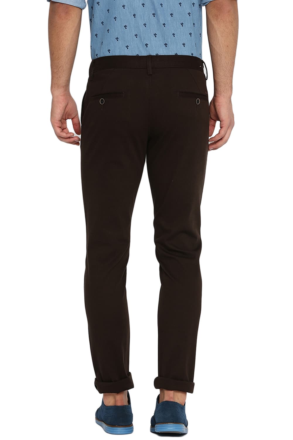 BASICS TAPERED FIT STRETCH TROUSER