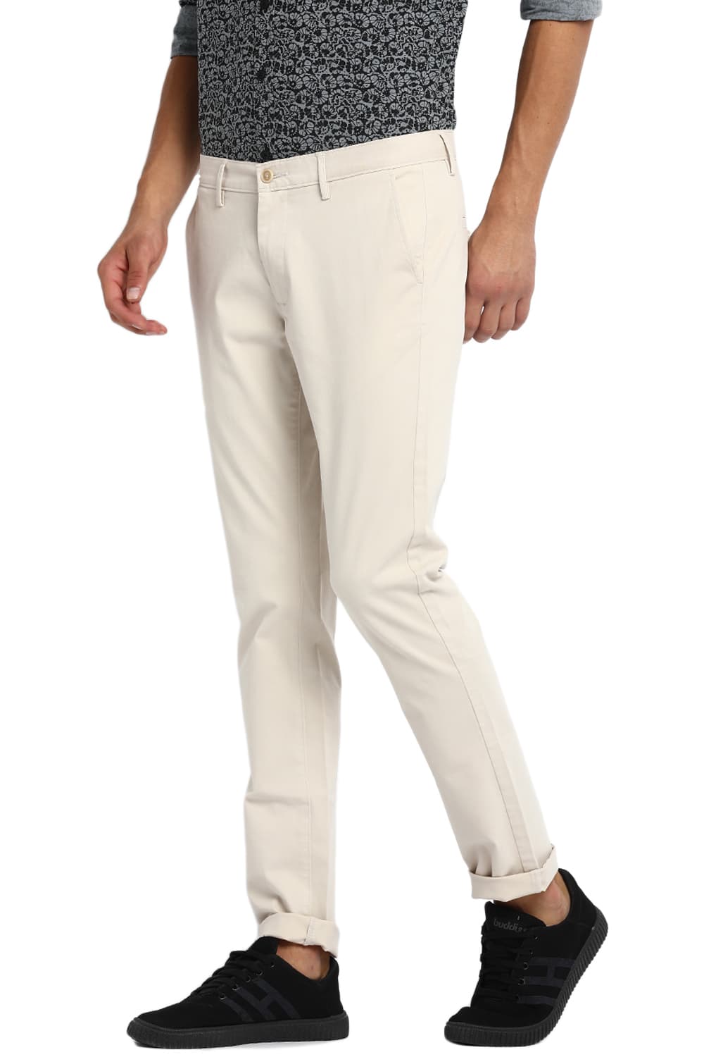 BASICS TAPERED FIT STRETCH TROUSER