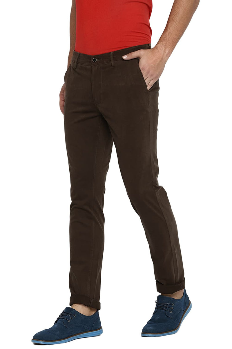 BASICS TAPERED FIT STRETCH TROUSER