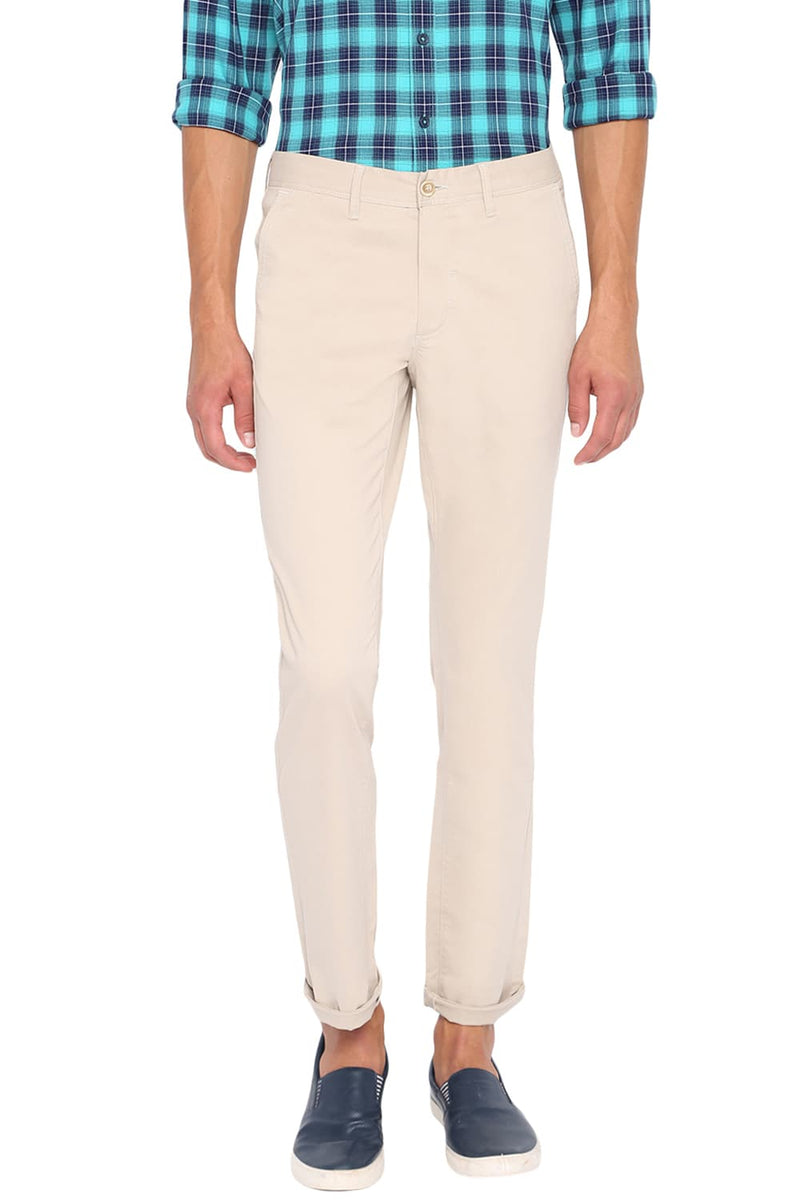 BASICS TAPERED FIT STRETCH TROUSER