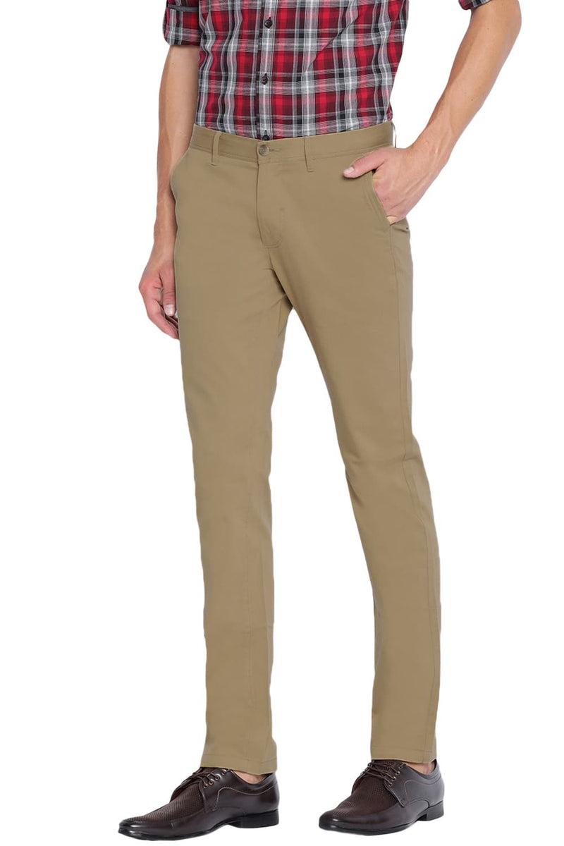 BASICS TAPERED FIT STRETCH TROUSER