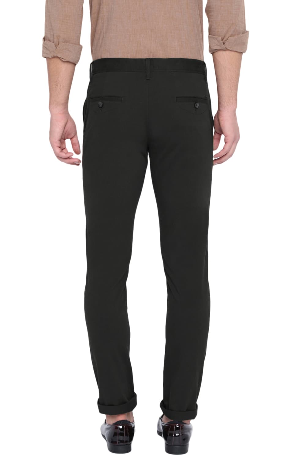 BASICS TAPERED FIT STRETCH TROUSER