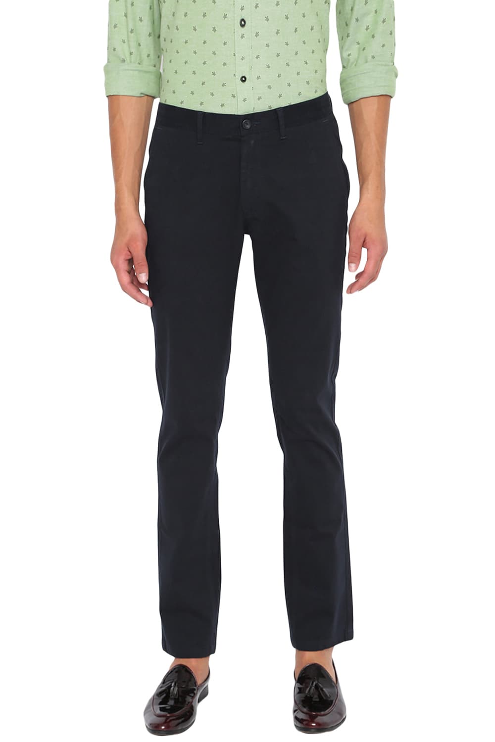 BASICS TAPERED FIT STRETCH TROUSER