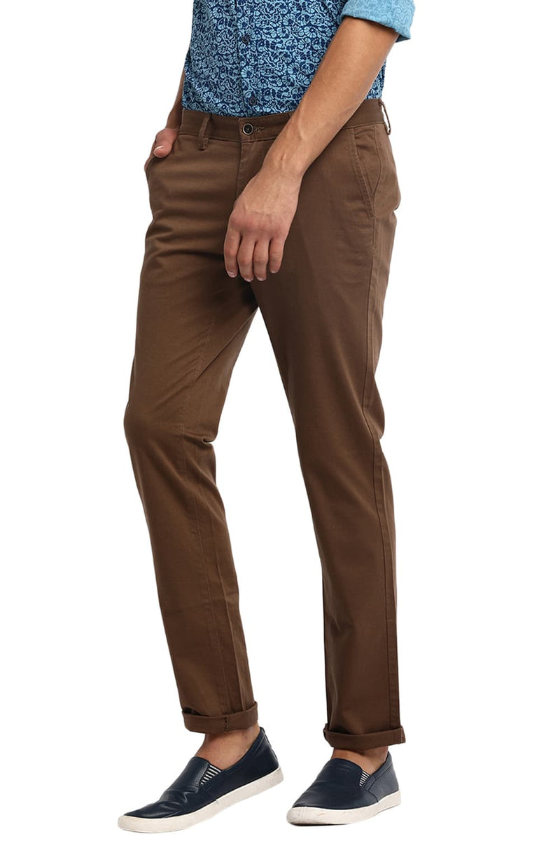 BASICS TAPERED FIT STRETCH TROUSER