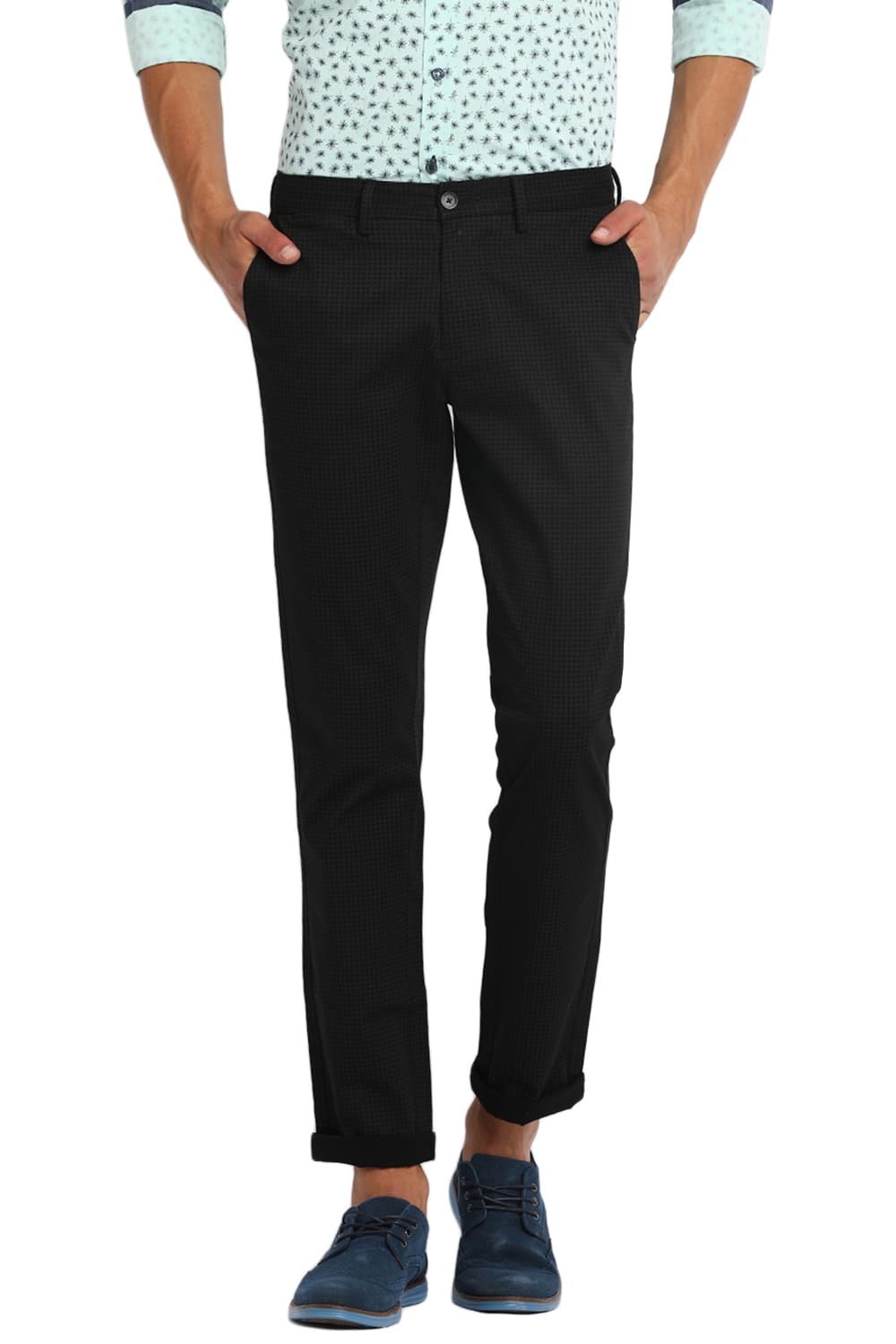 BASICS TAPERED FIT STRETCH TROUSER