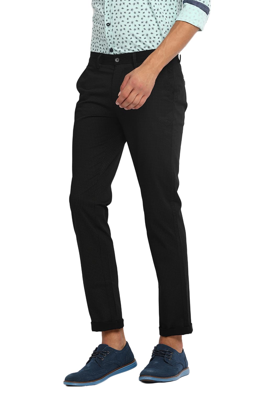 BASICS TAPERED FIT STRETCH TROUSER