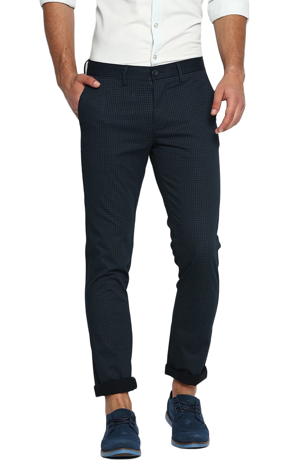 BASICS TAPERED FIT STRETCH TROUSER