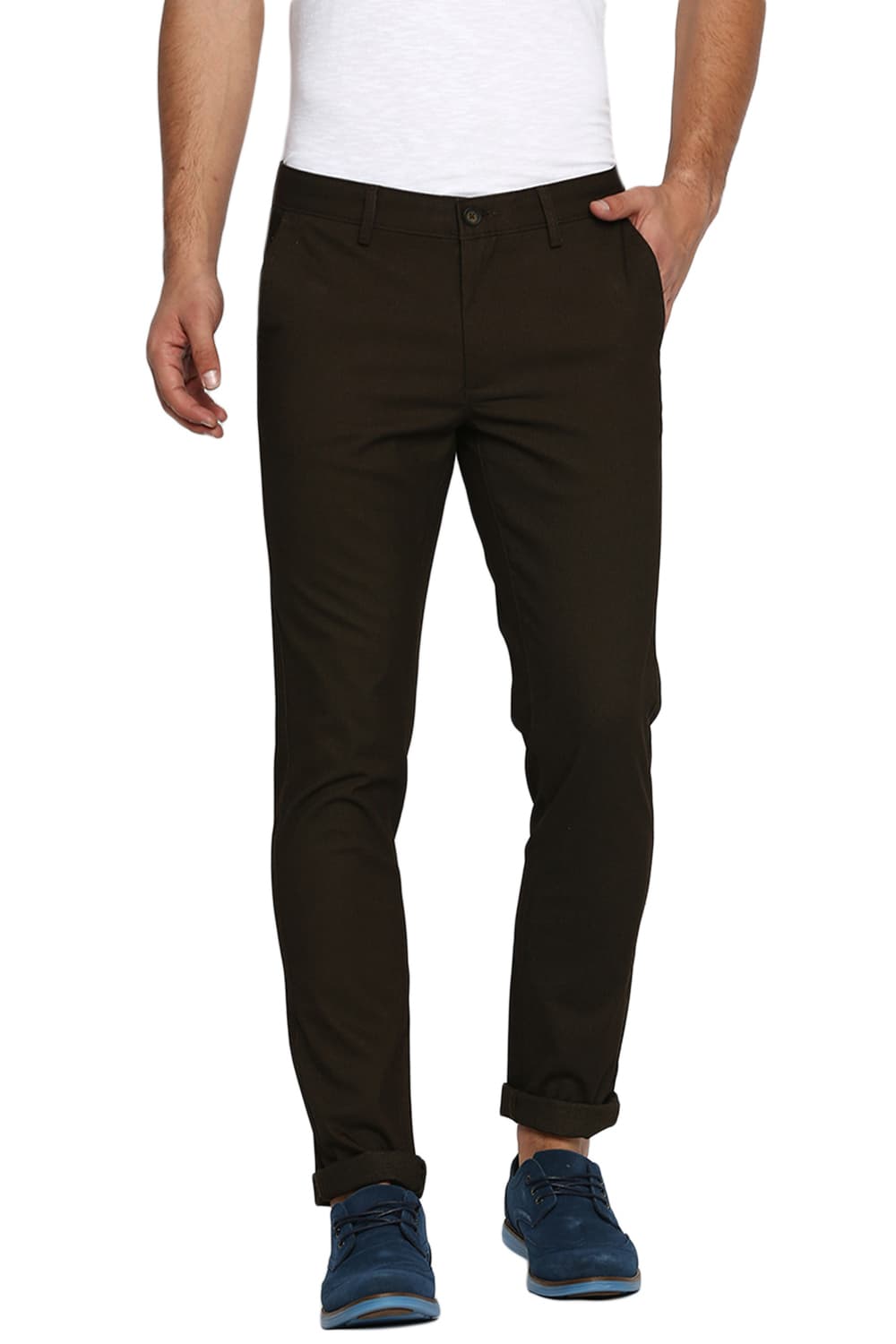 BASICS TAPERED FIT STRETCH TROUSER