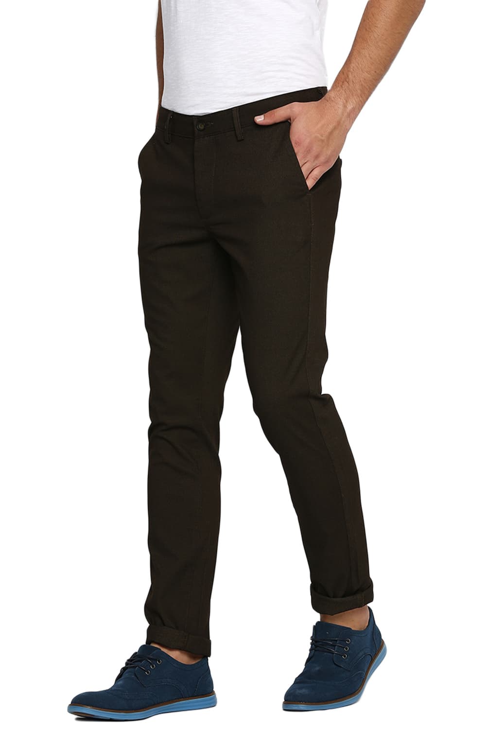 BASICS TAPERED FIT STRETCH TROUSER