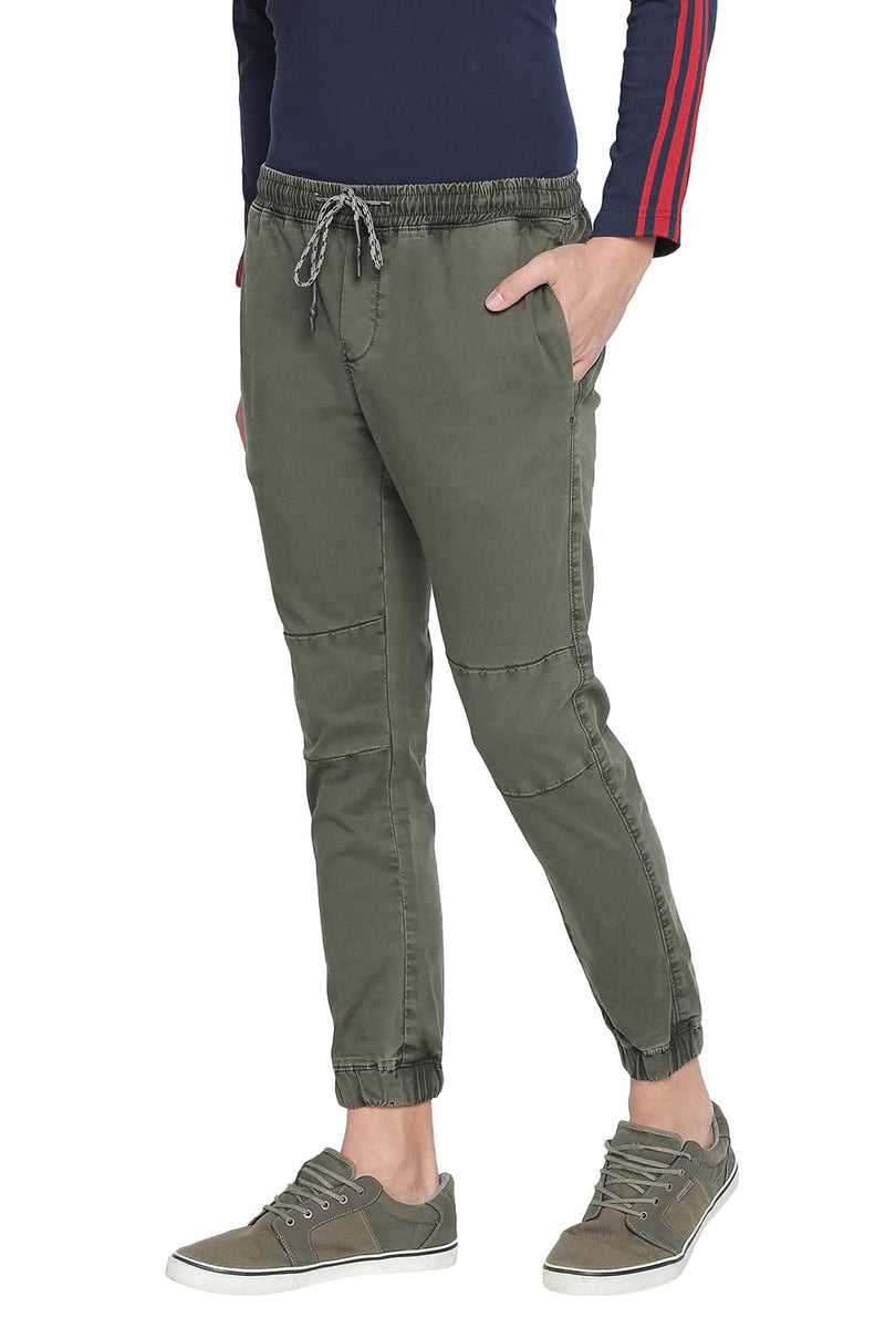 BASICS JOGGER FIT STRETCH TROUSER