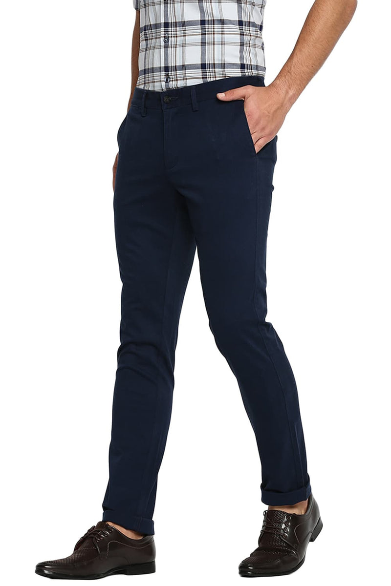 BASICS TAPERED FIT STRETCH TROUSER