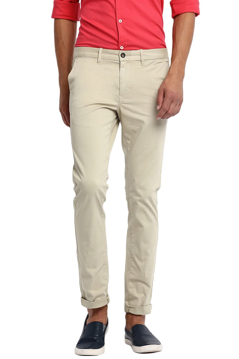 BASICS TAPERED FIT STRETCH TROUSER