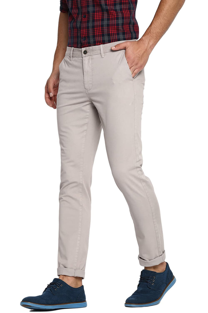 BASICS TAPERED FIT STRETCH TROUSER