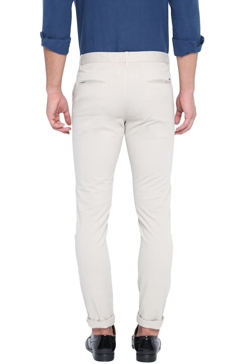 BASICS TAPERED FIT STRETCH TROUSER