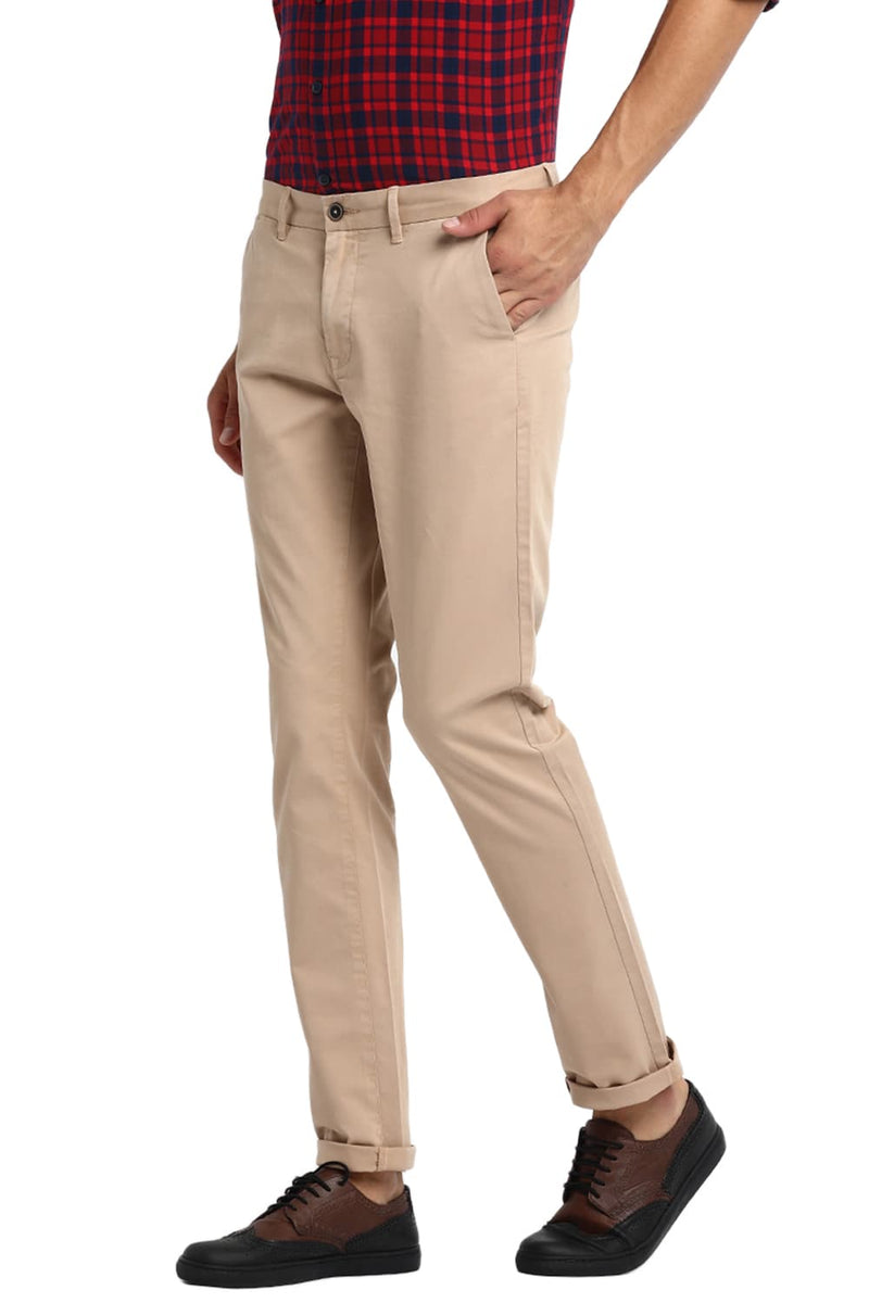 BASICS TAPERED FIT STRETCH TROUSER