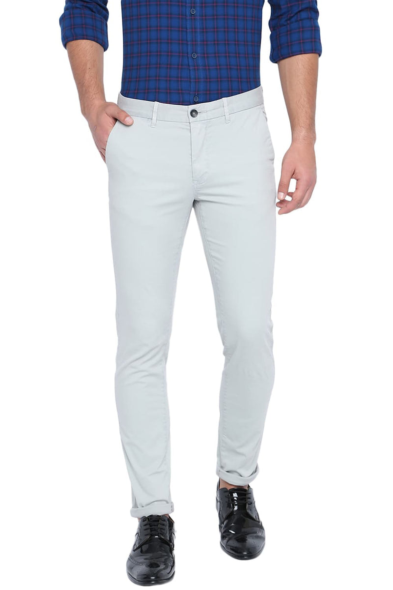 BASICS TAPERED FIT STRETCH TROUSER