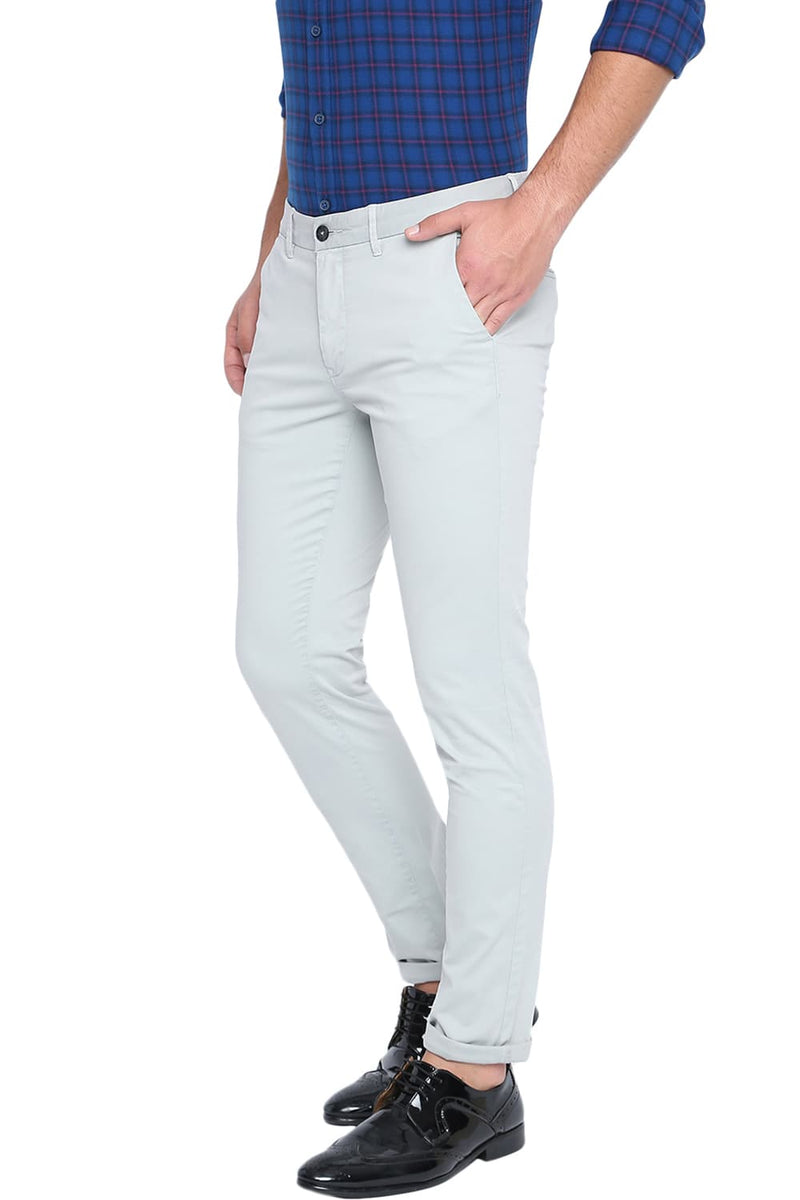 BASICS TAPERED FIT STRETCH TROUSER