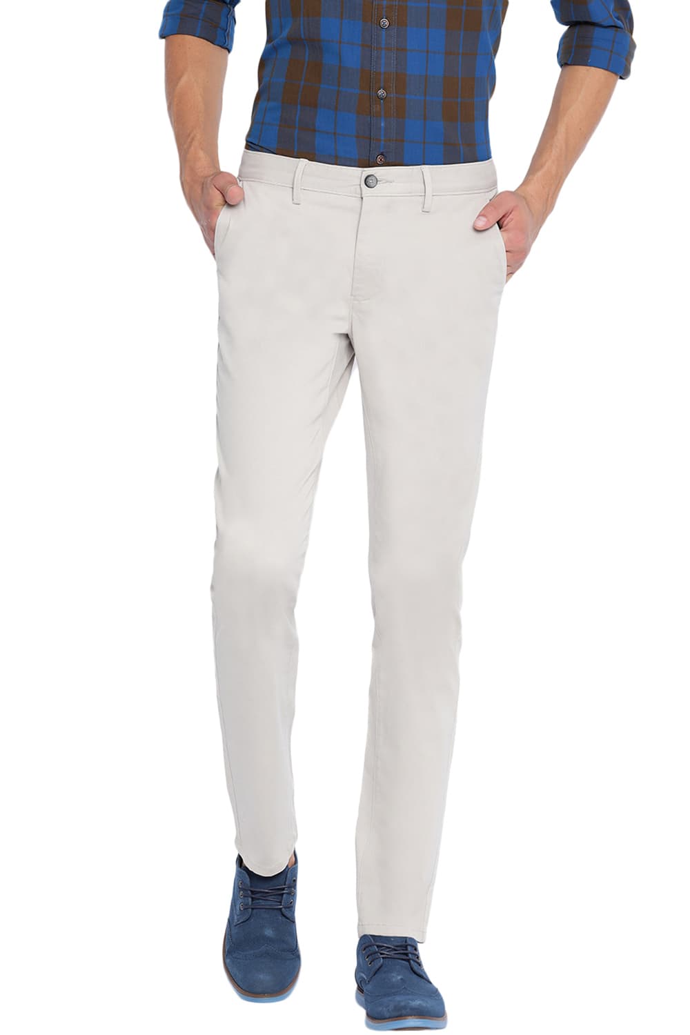 BASICS SKINNY FIT STRETCH TROUSER