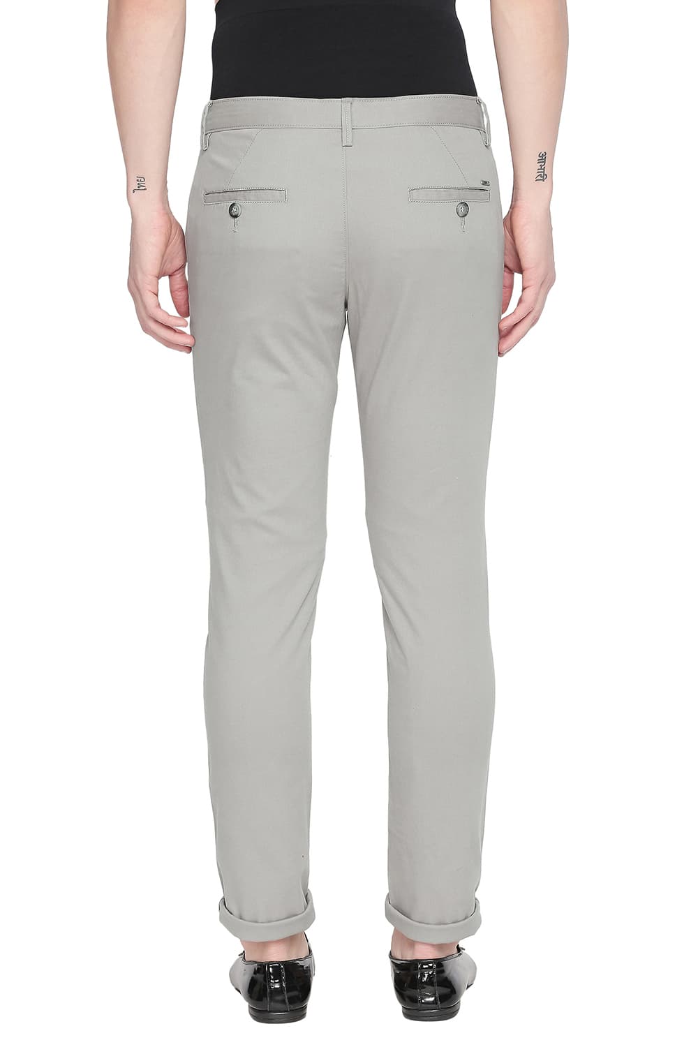 BASICS TAPERED FIT STRETCH TROUSER