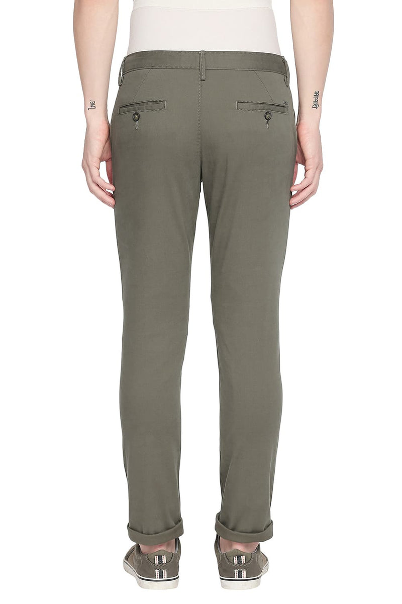 BASICS TAPERED FIT STRETCH TROUSER