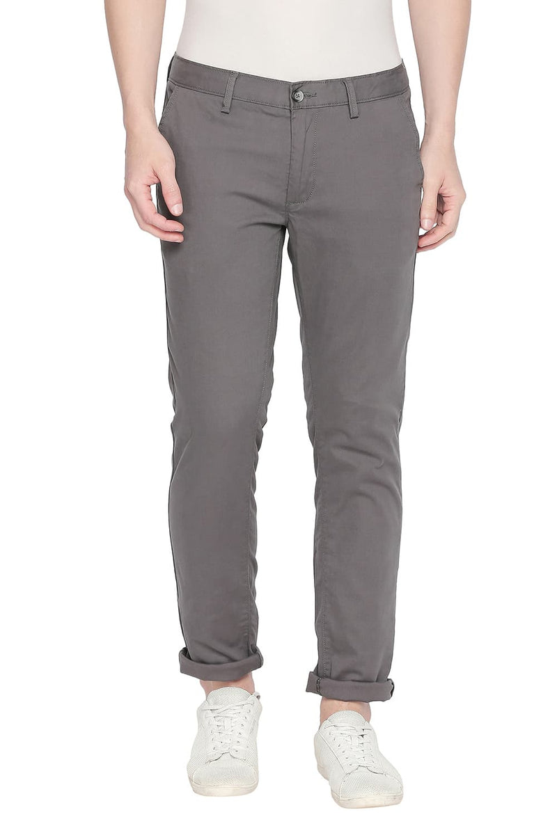 BASICS TAPERED FIT STRETCH TROUSER