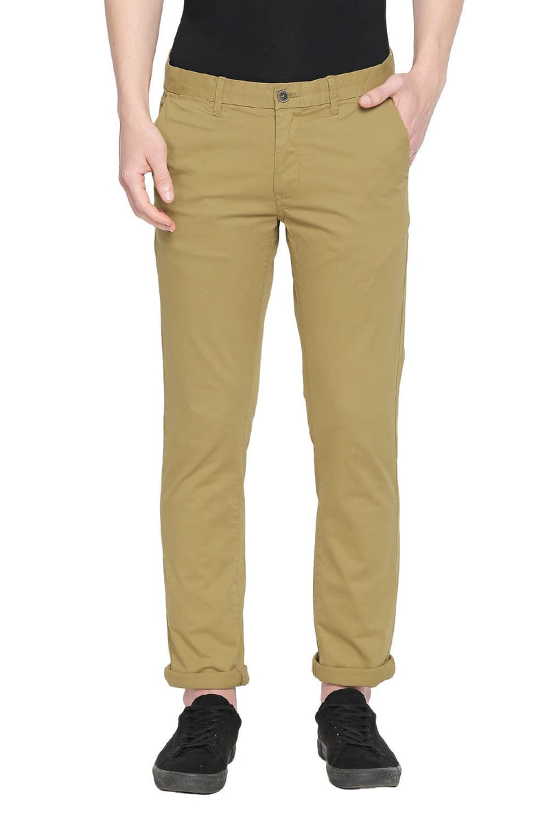 BASICS TAPERED FIT STRETCH TROUSER