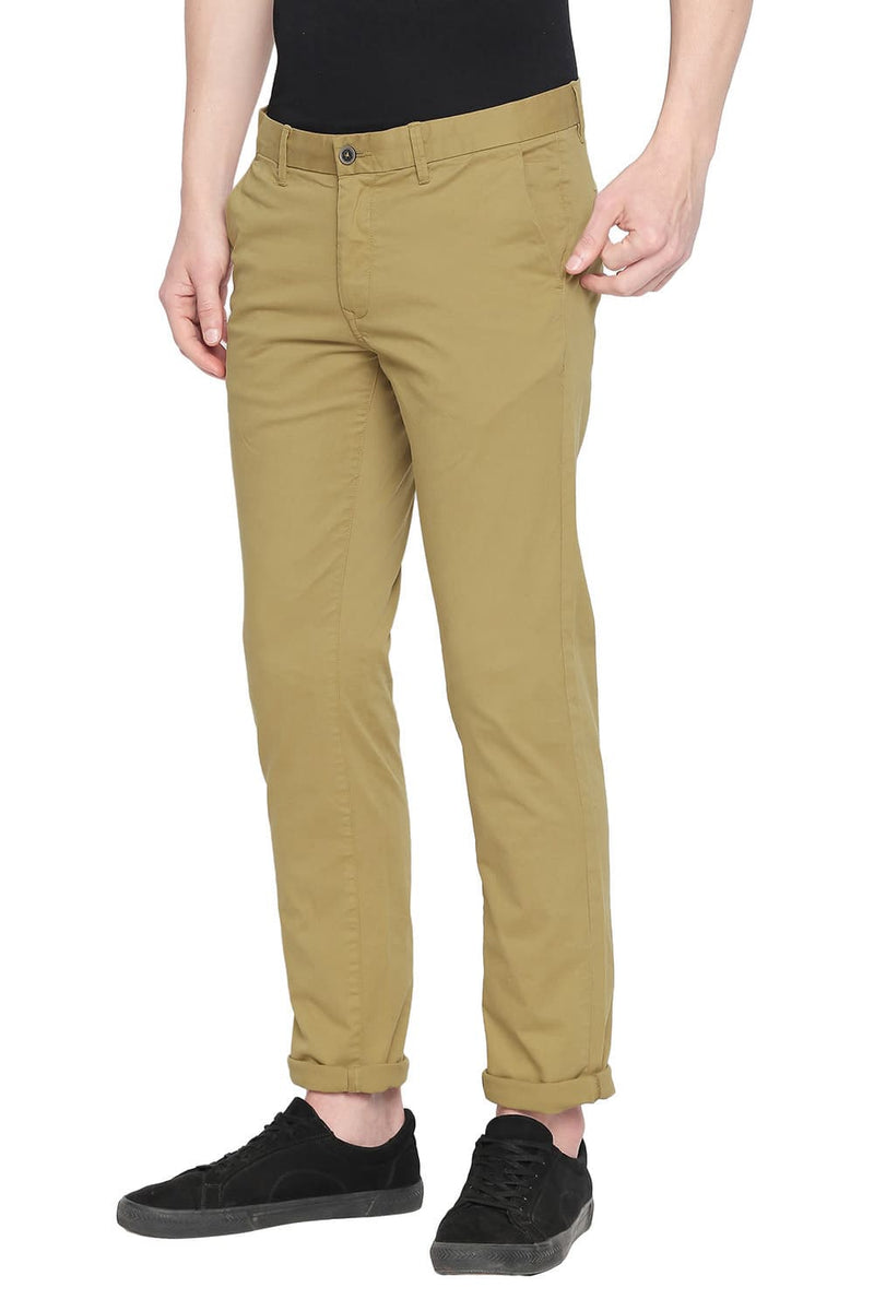 BASICS TAPERED FIT STRETCH TROUSER