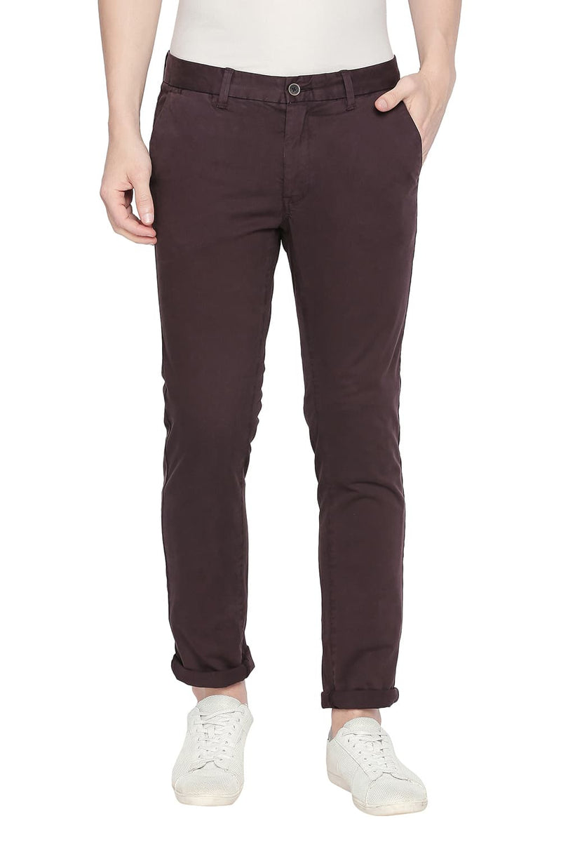 BASICS TAPERED FIT STRETCH TROUSER