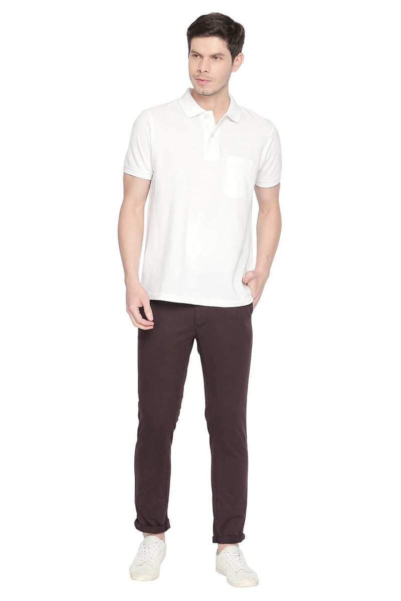 BASICS TAPERED FIT STRETCH TROUSER