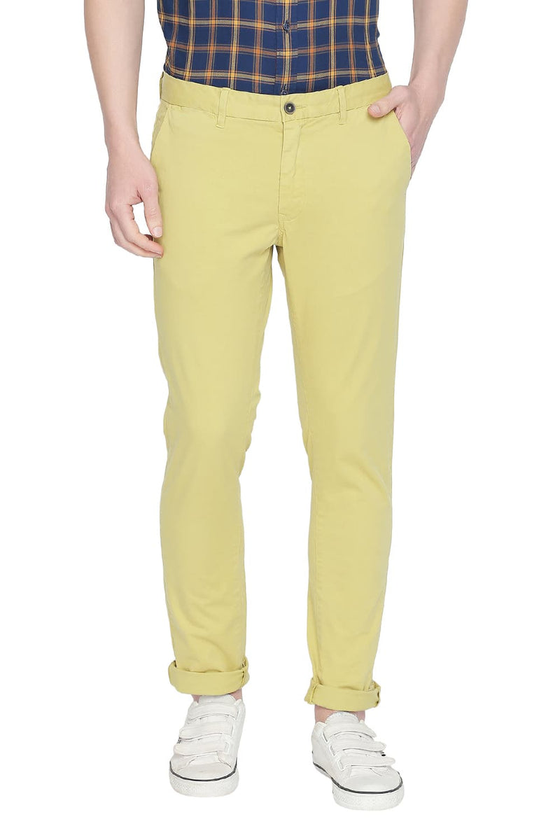 BASICS TAPERED FIT STRETCH TROUSER