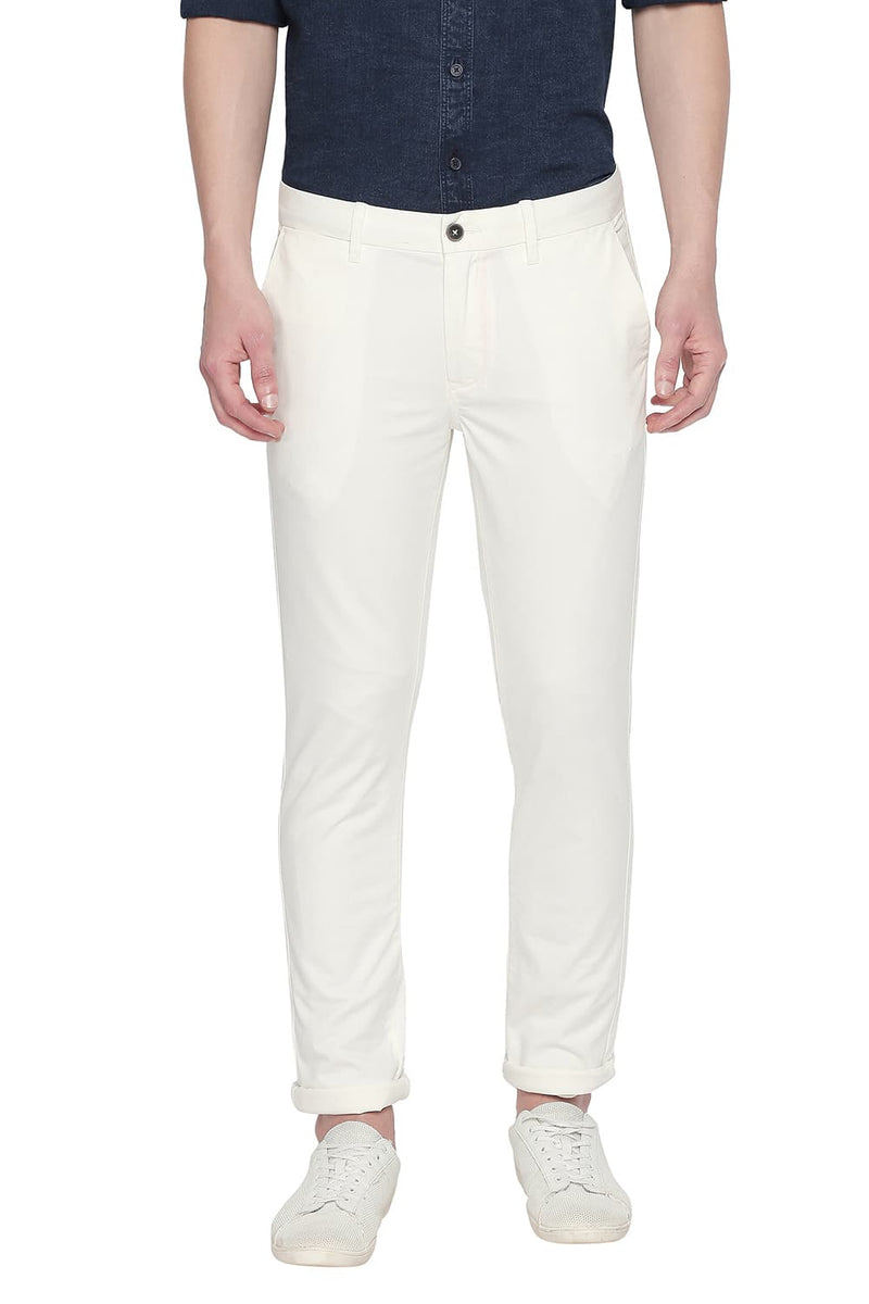 BASICS TAPERED FIT STRETCH TROUSER