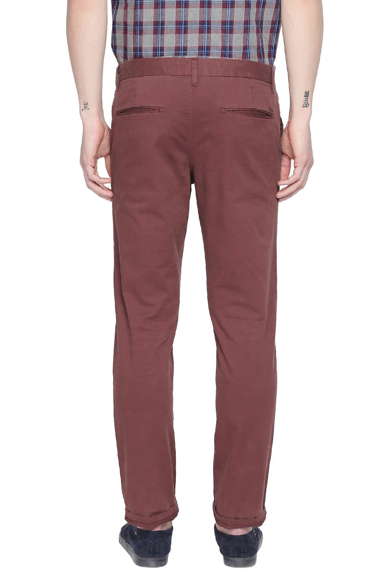 BASICS TAPERED FIT STRETCH TROUSER