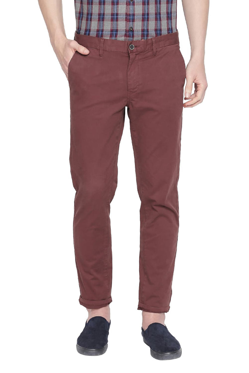 BASICS TAPERED FIT STRETCH TROUSER